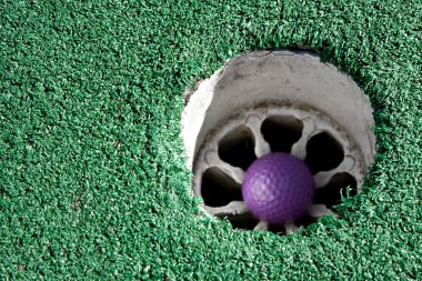 Purple Golf Ball clipart