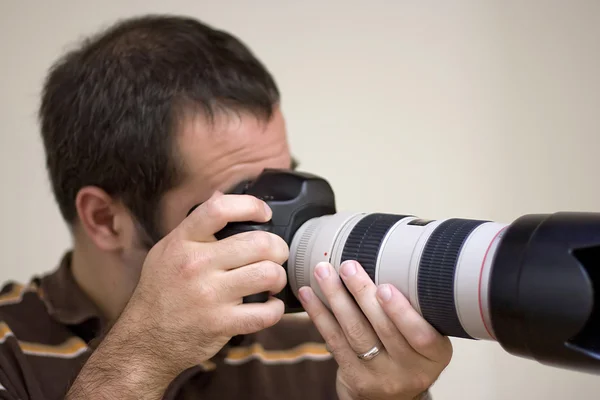 Fotograf fotografování — Stock fotografie