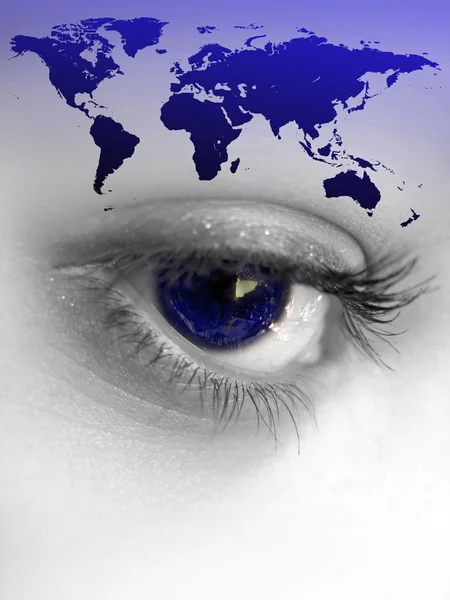 Wereld oog — Stockfoto