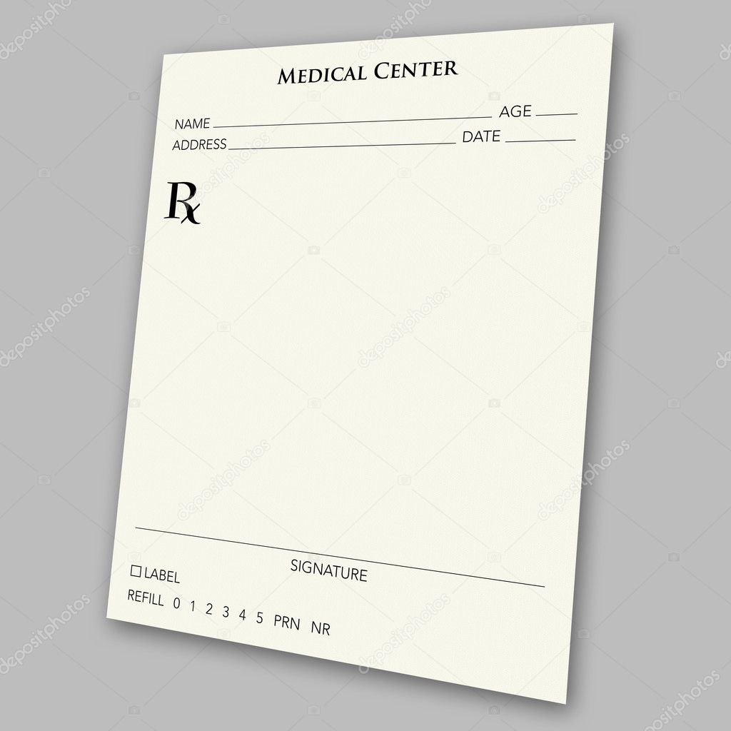 Medical prescription notepad