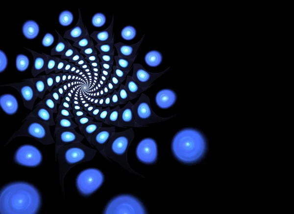 Abstrato fractal azul — Fotografia de Stock