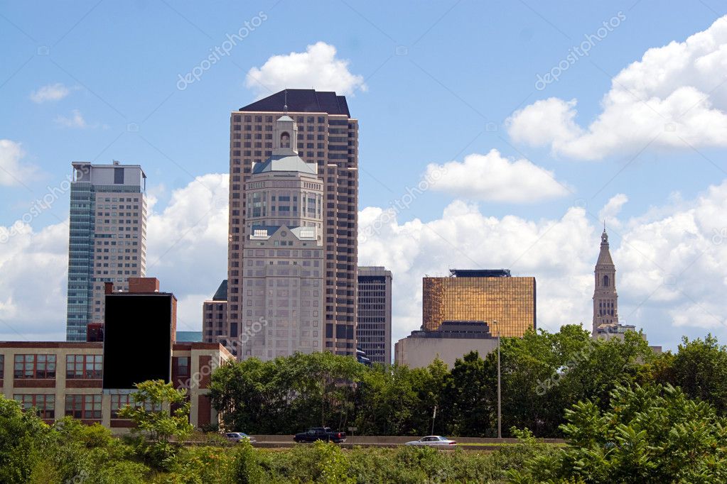 Hartford City Skyline