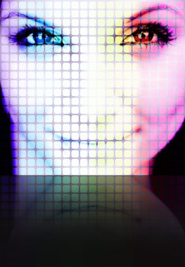 Digital Woman clipart