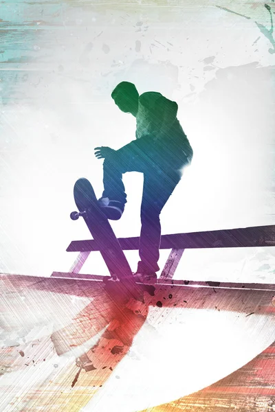 Grungy Skateboarder — Φωτογραφία Αρχείου