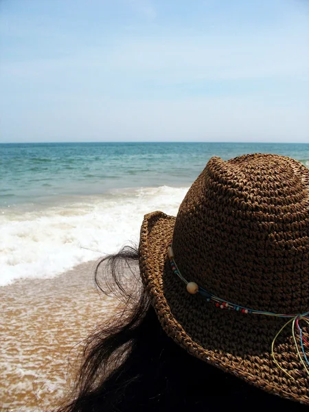 Пляжная шляпа — стоковое фото