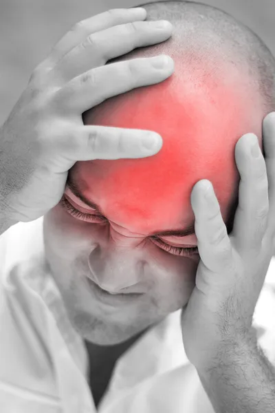 Bolestivé bolesti hlavy — Stock fotografie