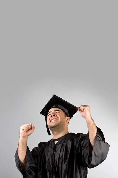 Mutlu mezun kutluyor — Stok fotoğraf