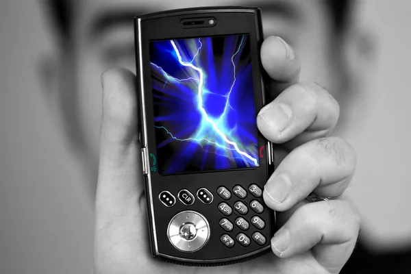 Záření mobilních telefonů — Stock fotografie