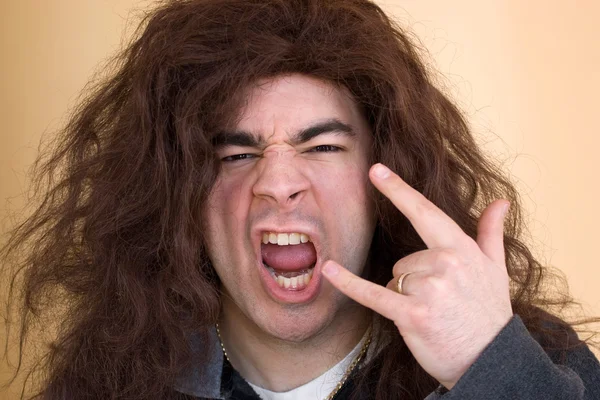 Crazy Rocker Dude — Stock Photo, Image