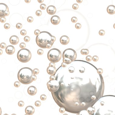 3D Chrome Bubbles clipart