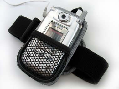 Mp3 player armband clipart