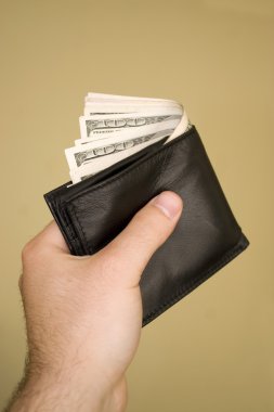 Wallet Full of Money clipart