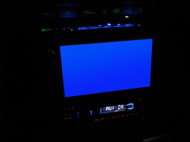 In-Dash LCD-TV Screen clipart