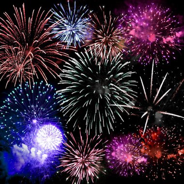 Fireworks Grand Finale clipart