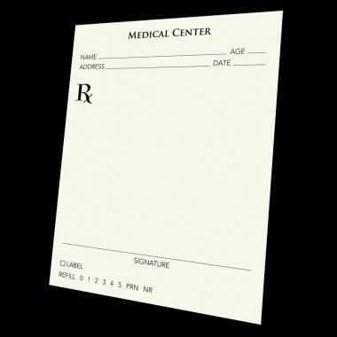 Prescription pad clipart