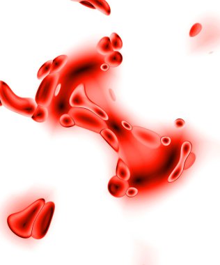 3D kırmızı kan hücreleri