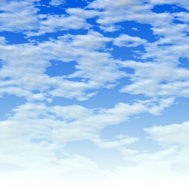 Clouds over blue clipart