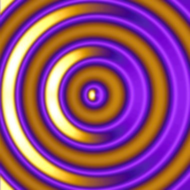 Golden Hypnotic Circles clipart