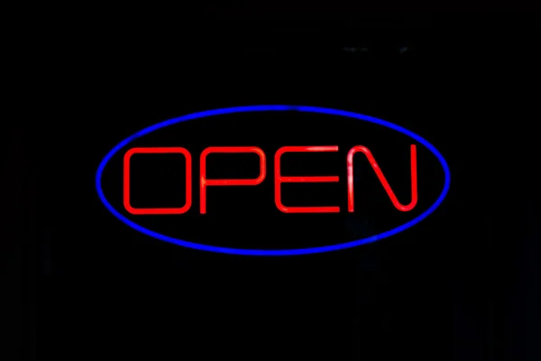 Neon OPEN Sign — Stock Photo, Image