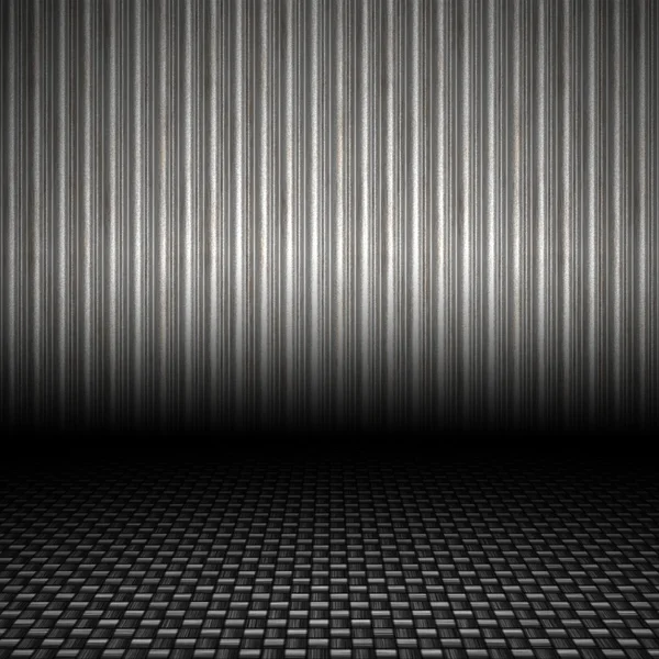 Гофрированный металлический фон — стоковое фото