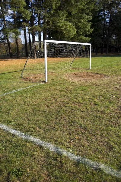 Soccer Goal and Field — Stock Photo, Image