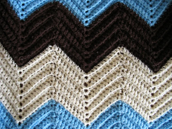 Knitted Afghan Pattern — Stock Photo, Image