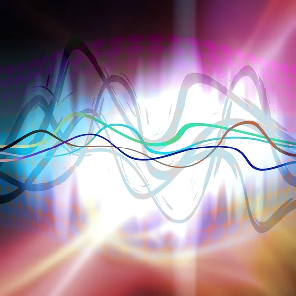 Grafisk ljudvågformen — Stockfoto