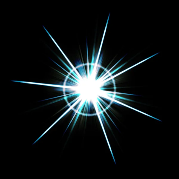 Lichtsterke lens flare burst — Stockfoto