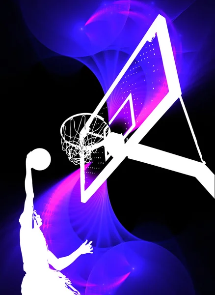 Basketbal slam dunk — Stockfoto