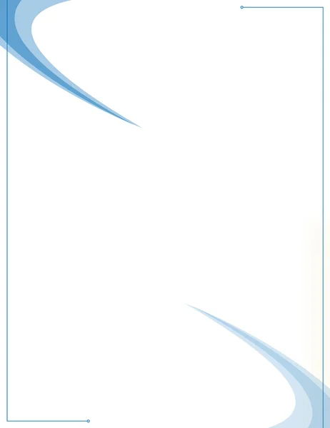 Plantilla azul Swooshes-design —  Fotos de Stock