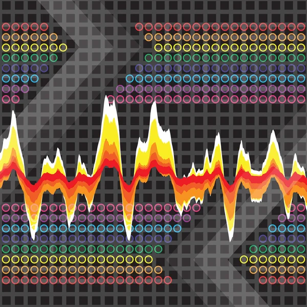 Forma de onda gráfica de audio — Foto de Stock