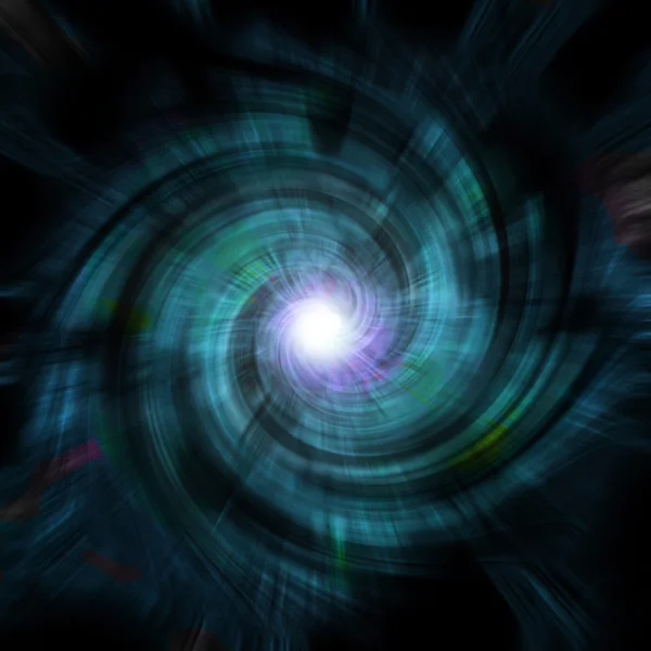 Blue vortex spin — Stock Photo, Image