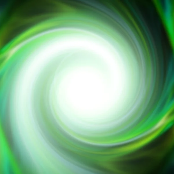 Vórtice verde giratório — Fotografia de Stock