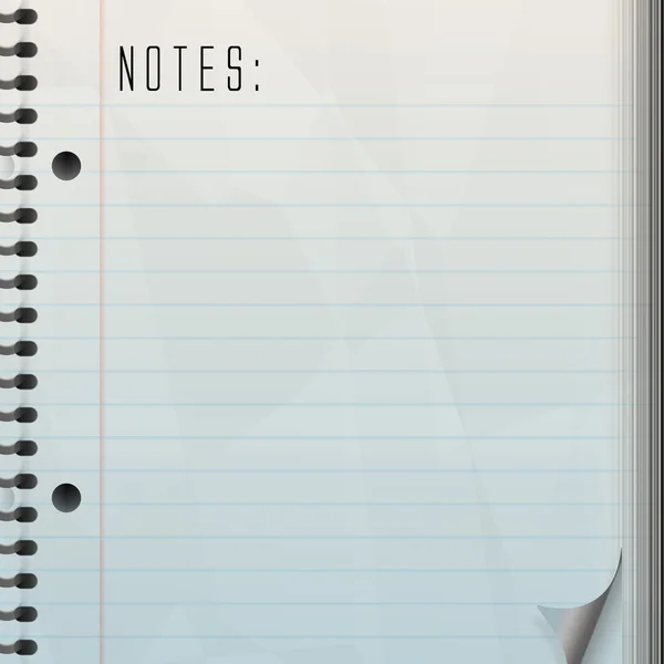Blank note pad — стоковое фото