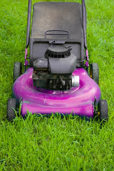 ピンクの芝刈機 — ストック写真