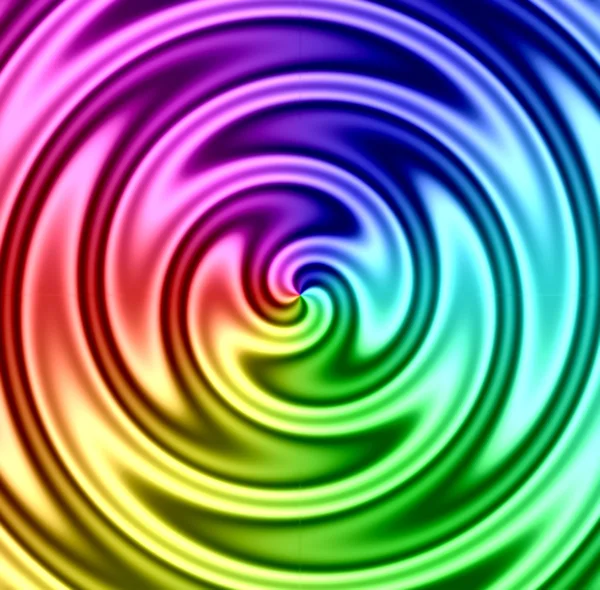 Rainbow Liquid Twirl — Stock Photo, Image