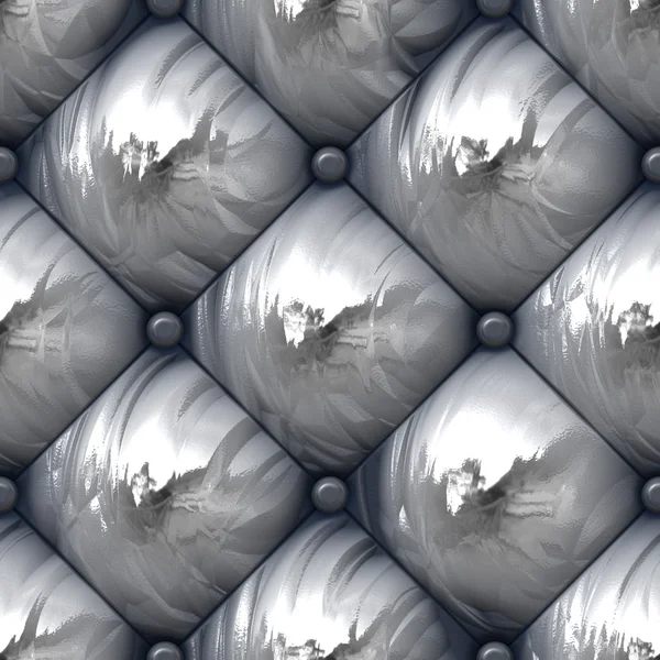 Shiny Padded Upholstery Pattern — Stock Photo, Image