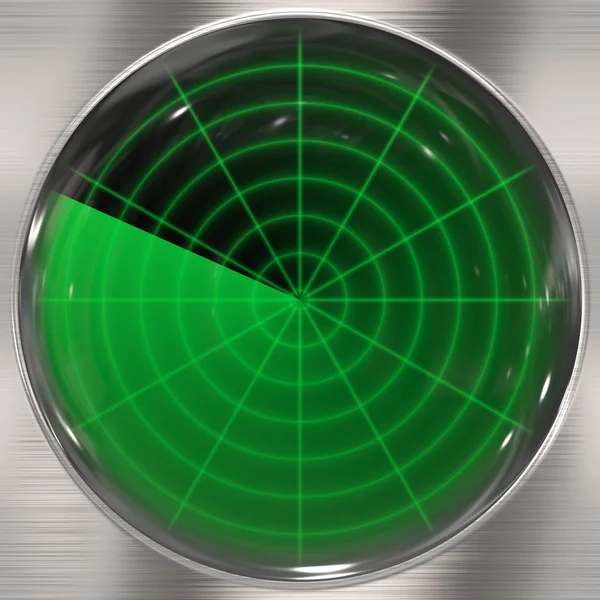 Clear Radar Screen — Stock Photo, Image