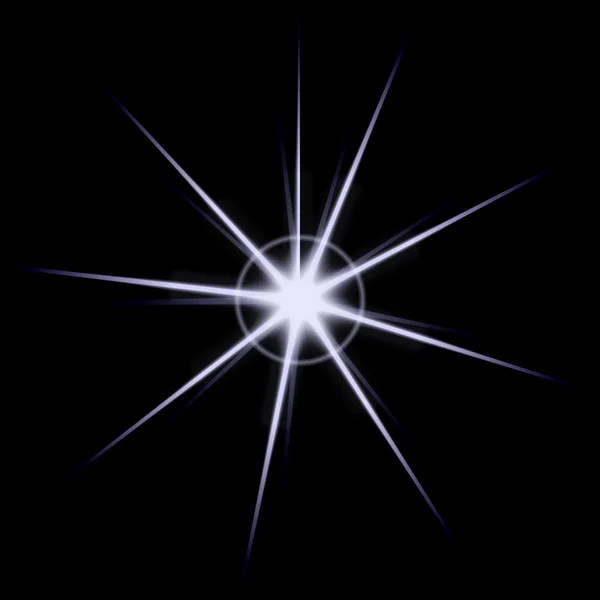 Star Burst Lens Flare — Stock Photo, Image