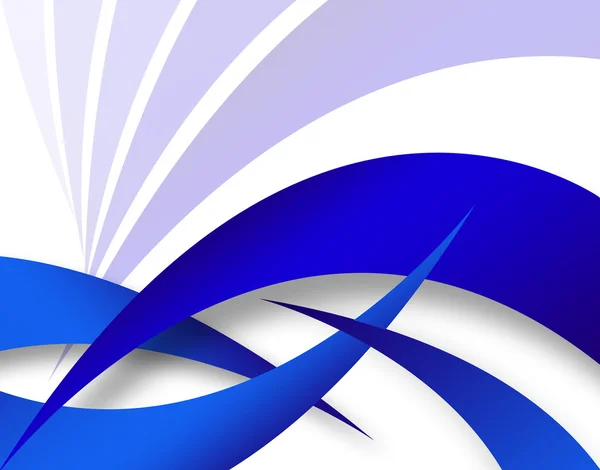 Layout de Swoosh abstrato azul — Fotografia de Stock