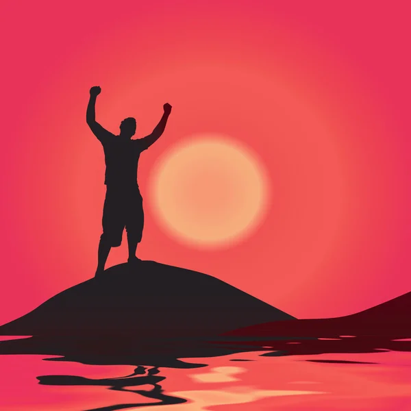Victory At Sunset — Stock Photo, Image