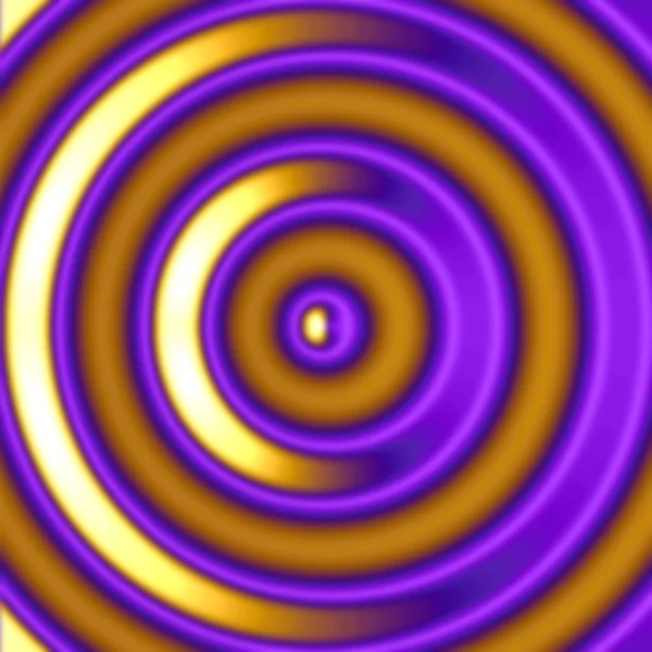 Goldene hypnotische Kreise — Stockfoto
