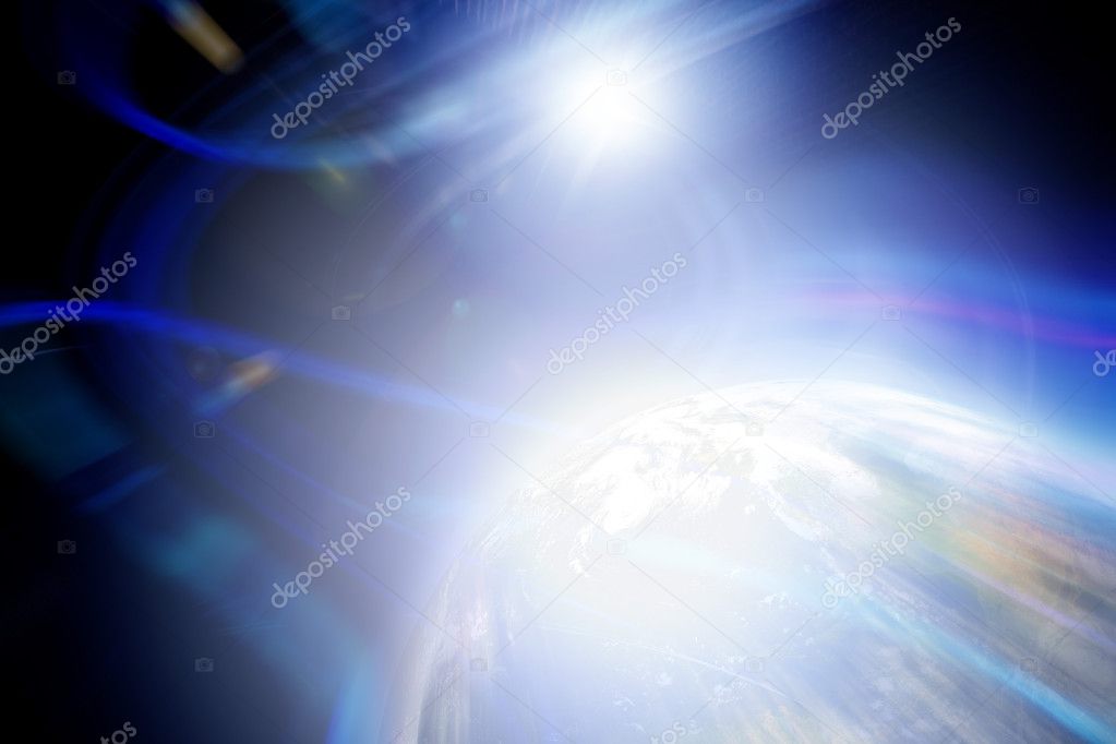 Abstract Planet Backdrop