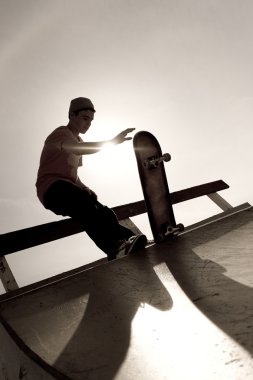 Skateboarder Silhouette clipart