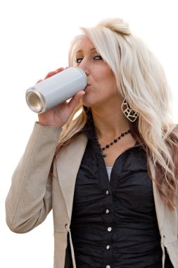 Woman Drinking clipart