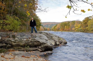 Vermont River Man clipart