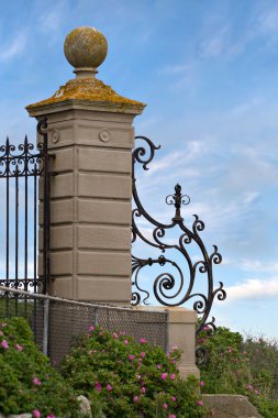 Fancy Wrought Iron Gate clipart