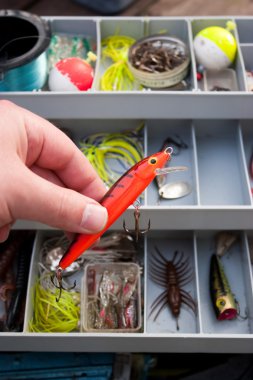 Choosing the Right Fishing Lure clipart