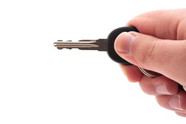 Hand Holding a Key clipart