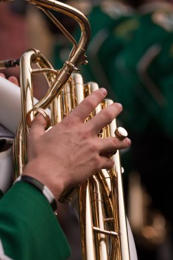 Marching Band Tuba Player clipart